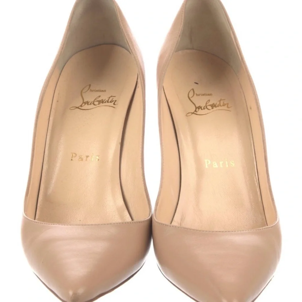 Christian Louboutin Beige Stiletto Heels - Picture 2 of 4
